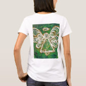 Green Guardian Angel Art Custom Holiday T - Shirt (Rückseite)