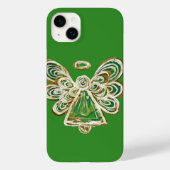 Green Guardian Angel Art Custom iPhone Case (Rückseite)