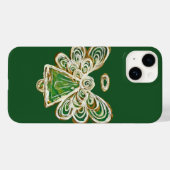 Green Guardian Angel Art Custom iPhone Case (Rückseite (Horizontal))