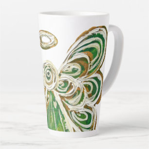 Green Guardian Angel Art Custom Latte Tasse Cup