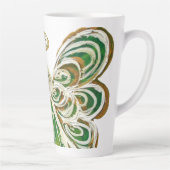 Green Guardian Angel Art Custom Latte Tasse Cup (Rechts)
