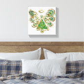 Green Guardian Angel Art Wrapped Canvas Malerei Leinwanddruck (Insitu (Schlafzimmer))