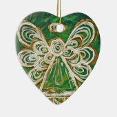 Green Guardian Angel Keramik Ornament (Rechts)