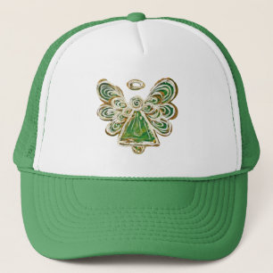 Green Guardian Engel Custom Art Cap oder Hat Truckerkappe