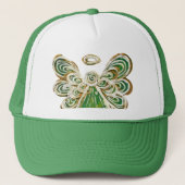 Green Guardian Engel Custom Art Hat oder Cap Truckerkappe (Vorderseite)