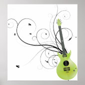 Green Guitar Envy Poster (Vorne)
