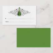 Green Guitar Wirbel Platzkarte V3 (Vorne/Hinten)