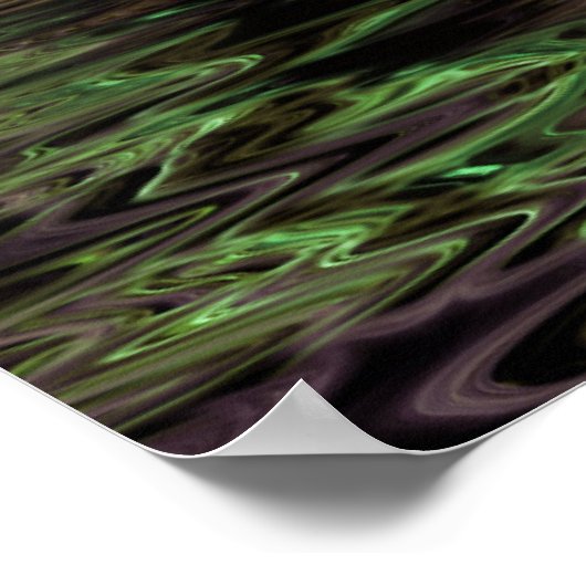 Green Gully Fraktal Art Poster (Ecke)