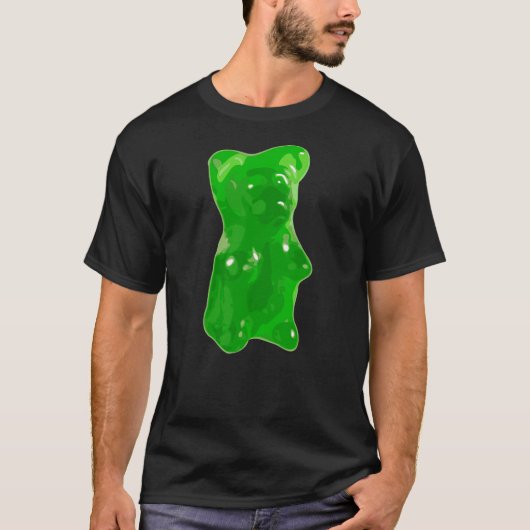 Green Gummy Bear Candy T-Shirt (Vorderseite)