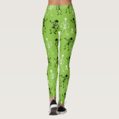 GREEN HALLOWEEN DANCING SKELETONS LEGGINGS (Rückseite)