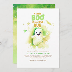 Green Halloween eine Baby Boo Fun Baby Dusche Einladung
