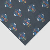 Green Hallowween Hexe and Ghosts Seidenpapier (Detail)