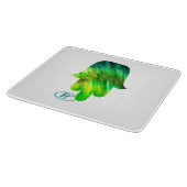 Green Hamsa Art Cutting Board Schneidebrett (Ecke)