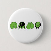 Green Hamster Hintern Button (Vorderseite)