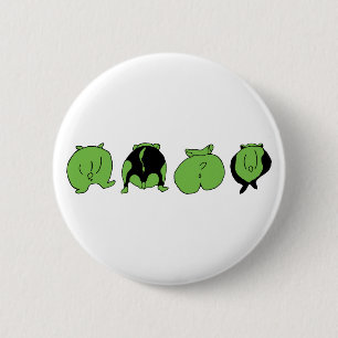 Green Hamster Hintern Button