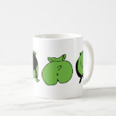 Green Hamster Hintern Kaffeetasse (VorderseiteRechts)