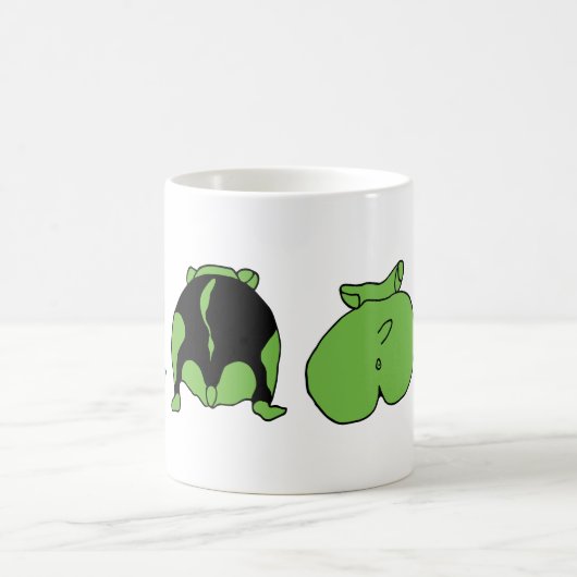 Green Hamster Hintern Kaffeetasse (Mittel)