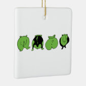 Green Hamster Hintern Keramikornament (Rechts)