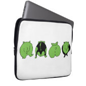 Green Hamster Hintern Laptopschutzhülle (Vorne Rechts)