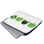 Green Hamster Hintern Laptopschutzhülle (Vorne Knopf)