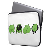 Green Hamster Hintern Laptopschutzhülle (Vorderseite Links)
