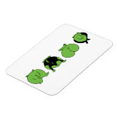 Green Hamster Hintern Magnet (Linke Seite)