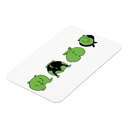 Green Hamster Hintern Magnet (Linke Seite)