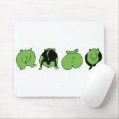 Green Hamster Hintern Mousepad (Mit Mouse)