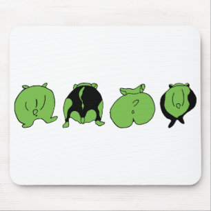 Green Hamster Hintern Mousepad