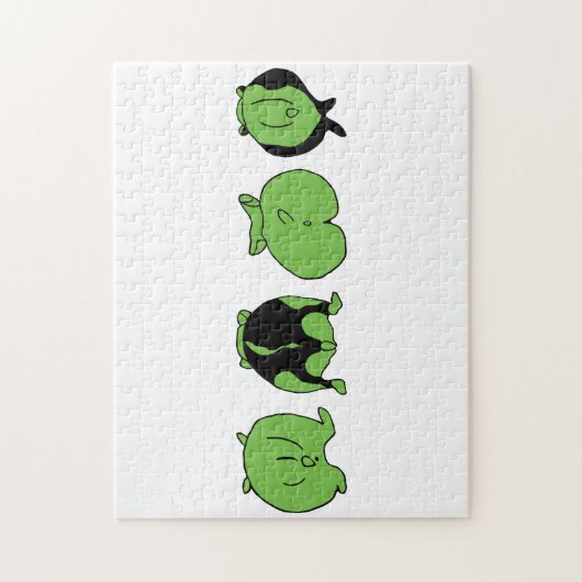 Green Hamster Hintern Puzzle (Vertikal)