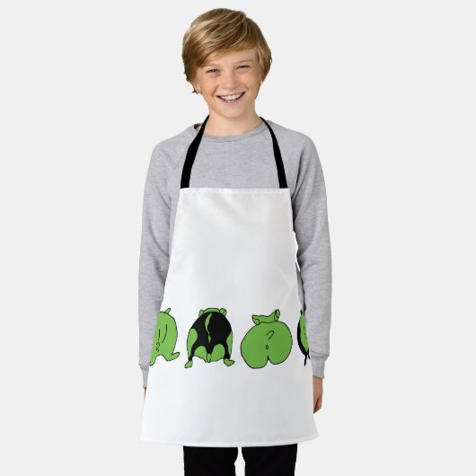 Green Hamster Hintern Schürze (Getragen)