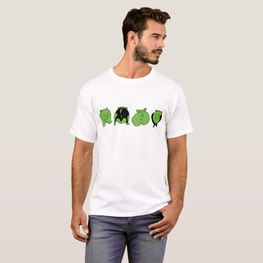 Green Hamster Hintern T-Shirt (Vorne ganz)
