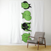 Green Hamster Hintern Wandteppich (Beispiel)