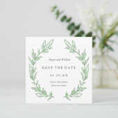 Green Hand Draath Save the Date Karte (Stehend Vorderseite)