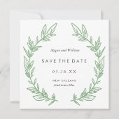 Green Hand Draath Save the Date Karte (Vorderseite)