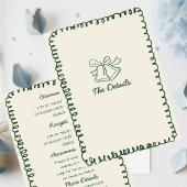 green hand drawn heart Whimsical Wedding details Einladung