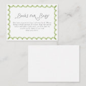 Green Hand Painted Frame Books for Baby Begleitkarte (Vorne/Hinten)