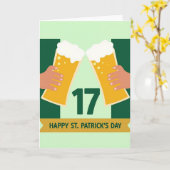 Green Hands Toast Pattern Card Karte (Gelbe Blume)