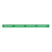 Green Happy Birthday Ripsband (Vorderseite)