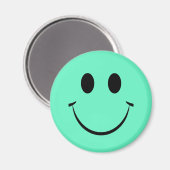 Green Happy Face Magnet (Vorderseite/Rückseite)