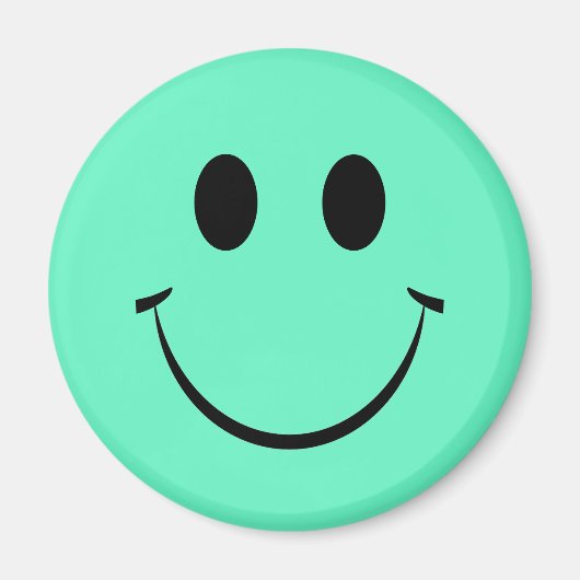 Green Happy Face Magnet (Vorne)