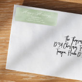 Green Happy Holiday Calligraphy Script Custom
