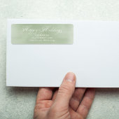 Green Happy Holiday Calligraphy Script Custom