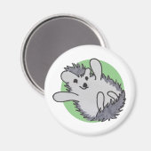 Green Happy Niedlich Igel Magnet (Vorderseite/Rückseite)