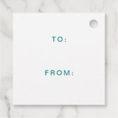 Green Happy Purim Geschenkanhänger (Rückseite)