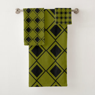 Green Harlequin Badhandtuch Set