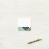 Green Harlequin Bunny Post-it Klebezettel (Auf Schreibtisch)