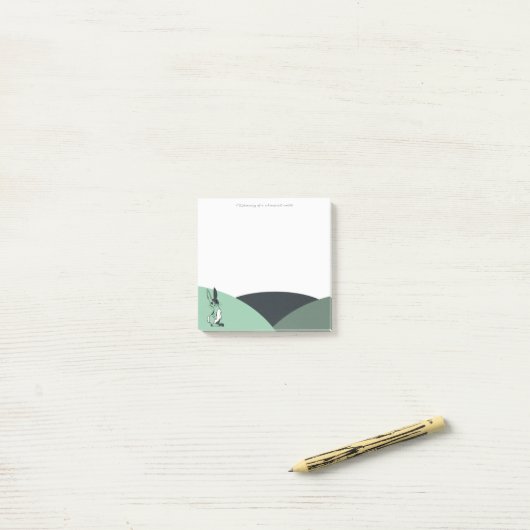 Green Harlequin Bunny Post-it Klebezettel (Auf Schreibtisch)