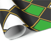 Green Harlequin Geschenkpapier (Rolleneckpunkt)