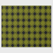 Green Harlequin Geschenkpapier (Flach)